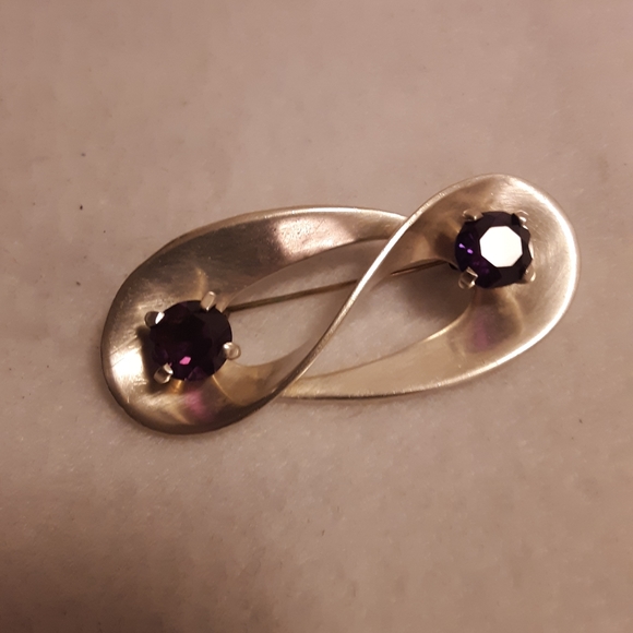 Mexican Silver Jewelry - Silver Brooch